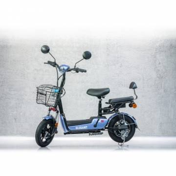 Bicicleta electrica Geeli Elegant, 250W, Autonomie 35 km, Viteza maxima 25 km/h, Albastru