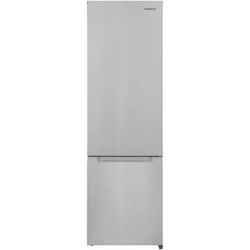 Combina frigorifica Daewoo DLF-260MEX, 260 l, Control mecanic, Iluminare LED, Clasa E, Usi reversibile, H177 cm, Inox