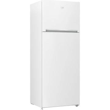 Frigider cu doua usi Beko RDSE465K40WN, 437 l, Clasa E, Cooling Fan, Safety Glass, H 185 cm, Alb