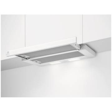 Hota telescopica incorporabila Electrolux LFP326FW, Putere de absorbtie 410 mc/h, 1 motor, 60 cm, Alb