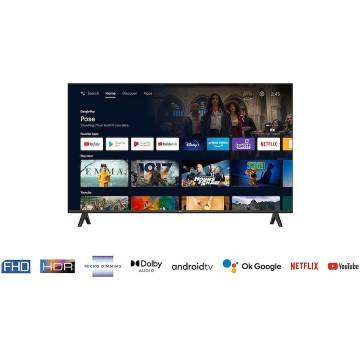 Televizor TCL LED 40S5400A, 100 cm, Smart Android TV, Full HD, Clasa F (Model 2023)