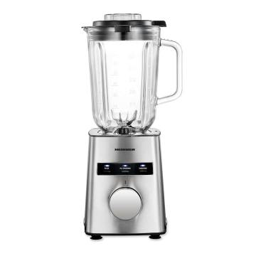 Blender de masa Heinner Avallon 800 HBL-HE800SS, 800W, functii: zdrobirea ghetii, Smoothie, Pulse, bol din sticla 1.5L, lame din otel inoxidabil, buton rotativ, protectie la supraincalzire, bol din sticla si lame detasabile, carcasa din inox, Argintiu