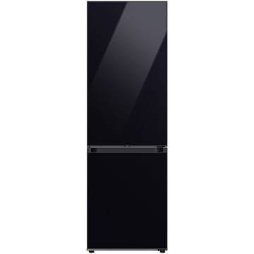 Combina frigorifica Bespoke Samsung, RB34C7B5E22/EF, 344 l, No Frost, WiFi, AI Energy, Compresor Digital Inverter, Clasa E, SpaceMax, H 185.3 cm, Sticla neagra