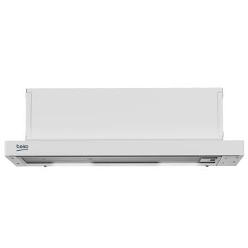 Hota incorporabila telescopica Beko HNT61310WH, Putere de absorbtie 300 mc/h, 3 Trepte de viteza, Iluminare LED , Alb