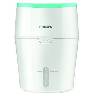 Umidificator de aer Philips HU4801/01, Tehnologie NanoCloud, Rezervor 2 l, 200 ml/h, Alb/Verde