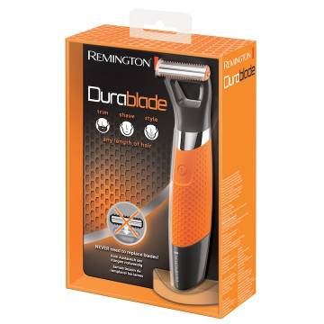 Aparat de ras si tuns barba Remington DuraBlade MB050, acumulator, 1-5 mm, Negru/Portocaliu