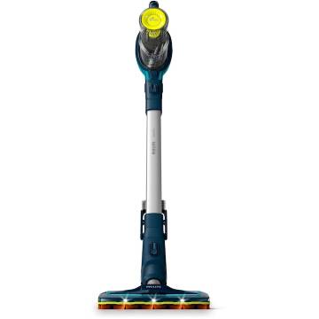 Aspirator fara fir, Philips, FC6727/01, SpeedPro, Capacitate 0.4 l, Autonomie 40 min, Sea Blue